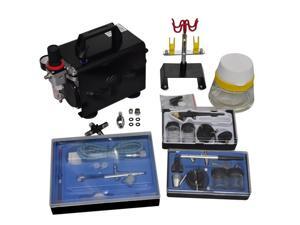 Online Gym Shop CB17503 Airbrush Compressor Set with 3 Pistols - 10 x 5.3 x 8.7 in. Online Gym Shop CB17503 Airbrush Compressor Set with 3 Pistols - 10 x 5.3 x 8.7 in.