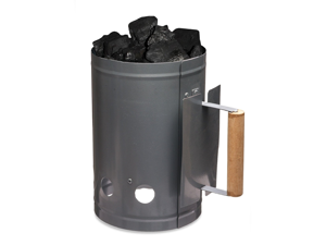 Charcoal Starter with Wooden Handle Fastest Easiest Charcoal Chimney Starter for BBQ Grills Charcoal Starter with Wooden Handle Fastest Easiest Charcoal Chimney Starter for BBQ Grills