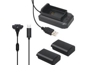 US stock HaoYishang 2 Pack Rechargeable Ni-MH 4800mAh Controller Replacement Battery and Charging Kit for Xbox 360 Controller US stock HaoYishang 2 Pack Rechargeable Ni-MH 4800mAh Controller Replacement Battery and Charging Kit for Xbox 360 Controller