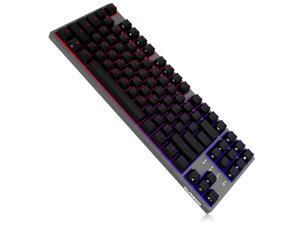 DURGOD Gaming Keyboard Mechanical Illuminated Keyboard RGB LED Backlit for PC&Computer Gamers and Typist 87 Keys Backlighted Keyboard with Cherry MX Blue Switches (Black) DURGOD Gaming Keyboard Mechanical Illuminated Keyboard RGB LED Backlit for PC&Computer Gamers and Typist 87 Keys Backlighted Keyboard with Cherry MX Blue Switches (Black)