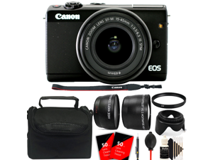 Canon EOS M100 Mirrorless Digital Camera with 15-45mm Lens with Accessory Kit Canon EOS M100 Mirrorless Digital Camera with 15-45mm Lens with Accessory Kit