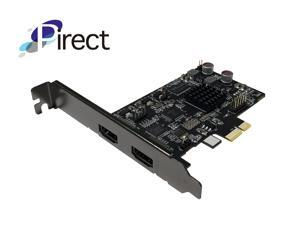 Pirect Uldra-P60 Video Capture card, True 60fps recording and streaming @1080p, Ultra low latency preview, H.264/AVI software encoding, PCI-Express x1 Pirect Uldra-P60 Video Capture card, True 60fps recording and streaming @1080p, Ultra low latency preview, H.264/AVI software encoding, PCI-Express x1