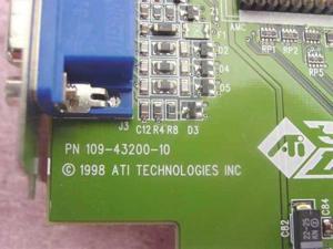 GATEWAY 6000833 ATI 3DRAGE PRO AGP VIDEO CARD, 109-43200-10 GATEWAY 6000833 ATI 3DRAGE PRO AGP VIDEO CARD, 109-43200-10