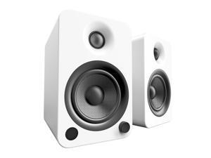Kanto YU4 Powered Bookshelf Speakers with Bluetooth® and Phono Preamp for Turntable, TVs, PC — Matte White Kanto YU4 Powered Bookshelf Speakers with Bluetooth® and Phono Preamp for Turntable, TVs, PC — Matte White