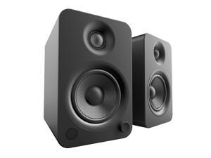 Kanto YU4 Powered Bookshelf Speakers with Bluetooth® and Phono Preamp for Turntable, TVs, PC — Matte Black Kanto YU4 Powered Bookshelf Speakers with Bluetooth® and Phono Preamp for Turntable, TVs, PC — Matte Black