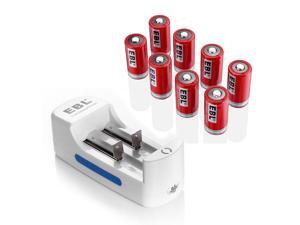 EBL 8-Pack 750mAh 3.7V RCR123A Rechargeable Batteries With Battery Charger for 14500 16340 10440 18500 18650 Li-ion Battery EBL 8-Pack 750mAh 3.7V RCR123A Rechargeable Batteries With Battery Charger for 14500 16340 10440 18500 18650 Li-ion Battery