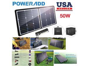 Poweradd 50W Solar Charger 18V 12V sunpower Solar Panel for Laptop, iPhone X / 8 / 8 Plus, iPad Pro, iPad mini, Macbook, iPad Samsung, Generator, ChargerCenter, UPS and More Poweradd 50W Solar Charger 18V 12V sunpower Solar Panel for Laptop, iPhone X / 8 / 8 Plus, iPad Pro, iPad mini, Macbook, iPad Samsung, Generator, ChargerCenter, UPS and More