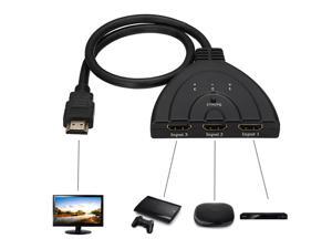 3 Port HDMI Switch Multi Display Auto Switch Hub 4K Splitter Cable 1080P Cable HD TV Adapter 3 Port HDMI Switch Multi Display Auto Switch Hub 4K Splitter Cable 1080P Cable HD TV Adapter