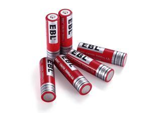 EBL 6 Pack 18650 Battery 3.7V 3000mAh Li-ion Rechargeable Batteries For Torch Flashlight EBL 6 Pack 18650 Battery 3.7V 3000mAh Li-ion Rechargeable Batteries For Torch Flashlight