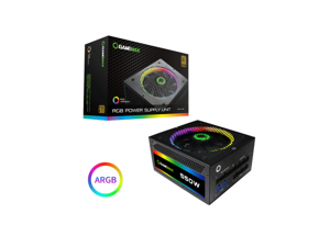 Power Supply 550W Fully Modular 80+ Gold Certified with Addressable RGB Light - Vairous Color Mode, GAMEMAX RGB550-Rainbow Power Supply 550W Fully Modular 80+ Gold Certified with Addressable RGB Light - Vairous Color Mode, GAMEMAX RGB550-Rainbow