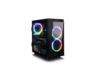 CLX SET GAMING PC AMD Ryzen 3 2200G 3.5GHz, NVIDIA GeForce GTX 1660Ti 6GB, 8GB Mem, 120 GB SSD + 1TB HDD, WiFi, Black Mini-Tower with RGB LED Ring Fans CLX SET GAMING PC AMD Ryzen 3 2200G 3.5GHz, NVIDIA GeForce GTX 1660Ti 6GB, 8GB Mem, 120 GB SSD + 1TB HDD, WiFi, Black Mini-Tower with RGB LED Ring Fans