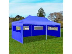vidaXL Blue Foldable Pop-up Party Tent 10' x 20' vidaXL Blue Foldable Pop-up Party Tent 10' x 20'