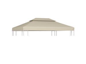vidaXL Waterproof Gazebo Cover Canopy 310 g / m² Beige 10' x 13' vidaXL Waterproof Gazebo Cover Canopy 310 g / m² Beige 10' x 13'