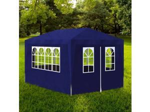 vidaXL 10' x 13' Blue Party Tent with 4 Walls vidaXL 10' x 13' Blue Party Tent with 4 Walls