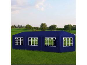 vidaXL 10' x 30' Blue Party Tent with 8 Walls vidaXL 10' x 30' Blue Party Tent with 8 Walls