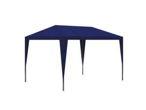 vidaXL Party Tent 10'x10' Blue Garden Canopy Wedding Gazebo Pavilion Cater vidaXL Party Tent 10'x10' Blue Garden Canopy Wedding Gazebo Pavilion Cater