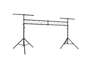 vidaXL Portable Lighting Truss System with 2 Tripods 10 ft vidaXL Portable Lighting Truss System with 2 Tripods 10 ft