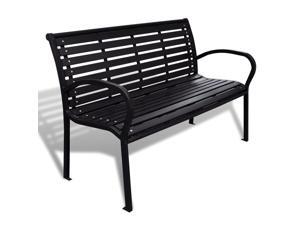 vidaXL Garden Bench with Steel Frame vidaXL Garden Bench with Steel Frame