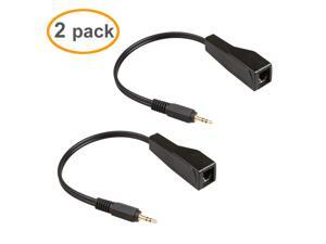 DC3.5mm Stereo To RJ45 Female Audio Balun Extender Over Cat5/6 Up to 600FT(200M) DC3.5mm Stereo To RJ45 Female Audio Balun Extender Over Cat5/6 Up to 600FT(200M)