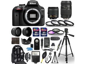Nikon D3400 Digital Camera + 18-55mm VR + 70-300mm + 30 Piece Accessory Bundle Nikon D3400 Digital Camera + 18-55mm VR + 70-300mm + 30 Piece Accessory Bundle