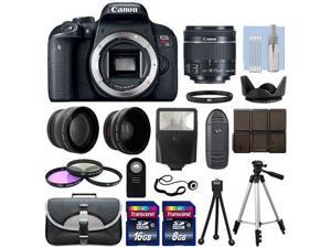 Canon EOS Rebel T7i / 800D Body+ 3 Lens Kit 18-55mm IS STM + 24GB + Flash & More Canon EOS Rebel T7i / 800D Body+ 3 Lens Kit 18-55mm IS STM + 24GB + Flash & More