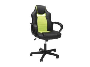 OFM Essentials Collection Racing Style Gaming Chair, in Green (ESS-3083-GRN) OFM Essentials Collection Racing Style Gaming Chair, in Green (ESS-3083-GRN)