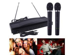 1set Microphone System Professional Wireless Dual Handheld 2 x Mic Receiver 1set Microphone System Professional Wireless Dual Handheld 2 x Mic Receiver