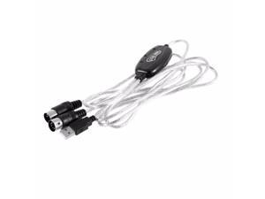 2M Keyboard to PC USB MIDI Cable Converter PC to Music Keyboard Cord USB IN-OUT MIDI Interface Cable 2M Keyboard to PC USB MIDI Cable Converter PC to Music Keyboard Cord USB IN-OUT MIDI Interface Cable