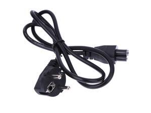1M EU 3 Prong 2 Pin AC Laptop Power Cord Adapter Cable Black 1M EU 3 Prong 2 Pin AC Laptop Power Cord Adapter Cable Black