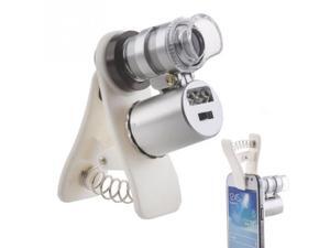 60X Chip-on Microscope UV currency detector Portable LED Light Magnifier Magnifying Glass Eye Lens for universal smart-phone 60X Chip-on Microscope UV currency detector Portable LED Light Magnifier Magnifying Glass Eye Lens for universal smart-phone