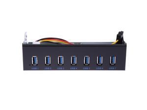 EC2WORLD 7 Ports multi USB 3.0 Hub splitter 5Gbps super speed Internal Front Panel Combo Bracket Adapter for 5.25" CD-ROM Driver Bay EC2WORLD 7 Ports multi USB 3.0 Hub splitter 5Gbps super speed Internal Front Panel Combo Bracket Adapter for 5.25" CD-ROM Driver Bay