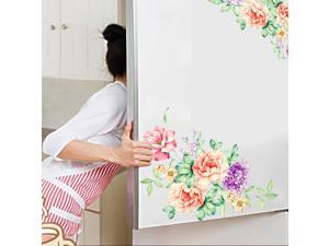 Removable Peony Flowers Wall Stickers DIY PVC Art Wallpaper Decals for Toilet Fridge Kids Living Room Home Decoration Removable Peony Flowers Wall Stickers DIY PVC Art Wallpaper Decals for Toilet Fridge Kids Living Room Home Decoration