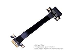 Riser PCIe 3.0 x1 extension cable PCI Express Gen3 8G/bps Flex Relocate Cable graphic Extension Cable 25cm Riser PCIe 3.0 x1 extension cable PCI Express Gen3 8G/bps Flex Relocate Cable graphic Extension Cable 25cm