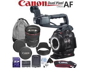 Canon EOS C100 with Dual Pixel CMOS AF + Canon EF 24-105mm f/4L IS II USM Zoom Lens Kit Bundle Canon EOS C100 with Dual Pixel CMOS AF + Canon EF 24-105mm f/4L IS II USM Zoom Lens Kit Bundle