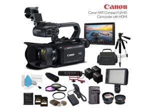 Canon XA11 Compact Full HD Camcorder 2218C002 With 2-64GB Cards, 2 Extra Batteries and Charger, LED Light, Case, Tripod, Rode VM-GO Mic, Screen, Sony MDR-7506 Headphones - Professional Bundle Canon XA11 Compact Full HD Camcorder 2218C002 With 2-64GB Cards, 2 Extra Batteries and Charger, LED Light, Case, Tripod, Rode VM-GO Mic, Screen, Sony MDR-7506 Headphones - Professional Bundle