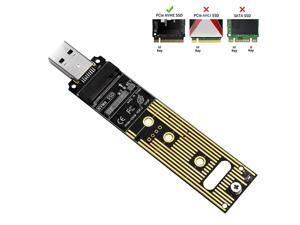 M.2 NVME to USB Adapter, M.2 M Keyed SSD to USB 3.1 Gen 2 Adapter 10 Gbps USB to M2 PCIE SSD Key M Support Windows XP / 7/8 / 10, MAC OS M.2 NVME to USB Adapter, M.2 M Keyed SSD to USB 3.1 Gen 2 Adapter 10 Gbps USB to M2 PCIE SSD Key M Support Windows XP / 7/8 / 10, MAC OS
