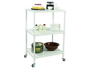 Apollo Hardware 3-Tier Solid Shelving with Wheels 18"x24"x37" (White) Apollo Hardware 3-Tier Solid Shelving with Wheels 18"x24"x37" (White)