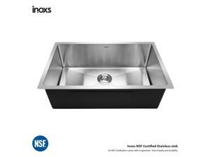 Inoxs 30" x 18" x 10" Undermount Single Bowl 16 Gauge Stainless Steel Kitchen Sink/I-US3018 Inoxs 30" x 18" x 10" Undermount Single Bowl 16 Gauge Stainless Steel Kitchen Sink/I-US3018
