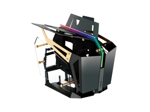 FSP Gaming/ Streaming Case ETAX/ ATX/ Mini- ITX, Dual-System, Open Frame PC Computer with 2 Tempered Glass Panels, Aluminum Case, & ARGB Center Light Bar ( CMT710 ) FSP Gaming/ Streaming Case ETAX/ ATX/ Mini- ITX, Dual-System, Open Frame PC Computer with 2 Tempered Glass Panels, Aluminum Case, & ARGB Center Light Bar ( CMT710 )