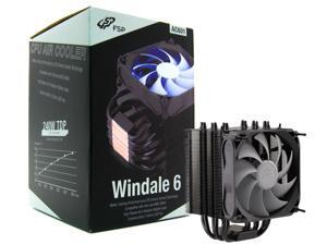 FSP Windale 6 CPU Cooler 6 Direct Contact Heatpipes 6mm Aluminum Alloy with 120mm Blue LED PWM Fan (AC601) FSP Windale 6 CPU Cooler 6 Direct Contact Heatpipes 6mm Aluminum Alloy with 120mm Blue LED PWM Fan (AC601)