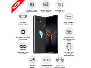 ASUS ROG Gaming Phone II 128GB ZS660KL Dual SIM GSM Factory Unlocked 6.6" FHD+ AMOLED Display Snapdragon 855 Plus 6000 mAh Smartphone (Tencent Version) - Black - International Version - ASUS_1001DA ASUS ROG Gaming Phone II 128GB ZS660KL Dual SIM GSM Factory Unlocked 6.6" FHD+ AMOLED Display Snapdragon 855 Plus 6000 mAh Smartphone (Tencent Version) - Black - International Version - ASUS_1001DA