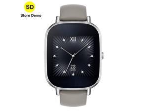 ASUS ZenWatch 2 WI502Q 37mm 1.45" AMOLED WiFi Bluetooth Silver Leather Khaki - SD ASUS ZenWatch 2 WI502Q 37mm 1.45" AMOLED WiFi Bluetooth Silver Leather Khaki - SD