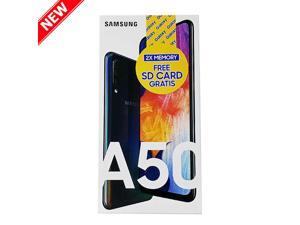 Samsung Galaxy A50 64GB A505G/DS Dual SIM GSM Factory Unlocked 4G LTE 6.4" SUPER AMOLED Display 4GB RAM Triple 25MP + 8MP + 5MP Camera Phone - Black - International Version - Free SD Card Samsung Galaxy A50 64GB A505G/DS Dual SIM GSM Factory Unlocked 4G LTE 6.4" SUPER AMOLED Display 4GB RAM Triple 25MP + 8MP + 5MP Camera Phone - Black - International Version - Free SD Card