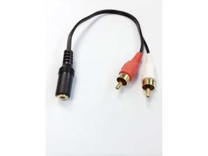 3.5mm Female to 2 RCA Male Stereo Audio Y Cable Adapter Gold Plated Compatible for Smartphones, MP3, Tablets, Home Theater 3.5mm Female to 2 RCA Male Stereo Audio Y Cable Adapter Gold Plated Compatible for Smartphones, MP3, Tablets, Home Theater