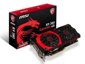 MSI Radeon R9 380 DirectX 12 R9 380 GAMING 4G 4GB 256-Bit GDDR5 PCI Express 3.0 x16 HDCP Ready CrossFireX Support ATX Video Card MSI Radeon R9 380 DirectX 12 R9 380 GAMING 4G 4GB 256-Bit GDDR5 PCI Express 3.0 x16 HDCP Ready CrossFireX Support ATX Video Card