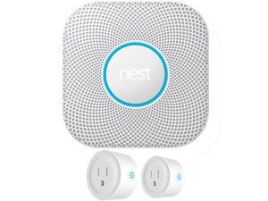 Nest S3000BWES Protect 2nd Generation Smoke/Carbon Monoxide Alarm Battery Bundle with Deco Gear 2 Pack WiFi Smart Plug Nest S3000BWES Protect 2nd Generation Smoke/Carbon Monoxide Alarm Battery Bundle with Deco Gear 2 Pack WiFi Smart Plug