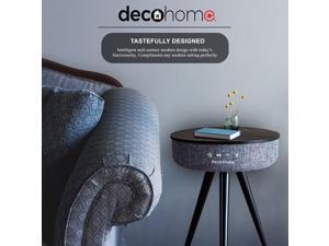 Deco Home Wireless Speaker Smart Table - 360 Degree Big Surround Sound with USB Ports and Wireless Charging Multifunctional Coffee Table and Nightstand (Gray) Deco Home Wireless Speaker Smart Table - 360 Degree Big Surround Sound with USB Ports and Wireless Charging Multifunctional Coffee Table and Nightstand (Gray)