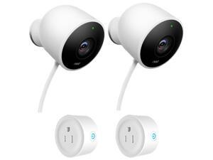 Nest Wired Outdoor Security Standard Surveilance Camera (2 Pack) - NC2400ES w/Deco Gear 2 Pack WiFi Smart Plug Nest Wired Outdoor Security Standard Surveilance Camera (2 Pack) - NC2400ES w/Deco Gear 2 Pack WiFi Smart Plug