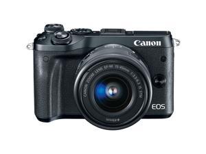 Canon M6 EOS 24.2MP Mirrorless Digital Camera with EF-M 15-45mm IS STM Lens (Black) Canon M6 EOS 24.2MP Mirrorless Digital Camera with EF-M 15-45mm IS STM Lens (Black)