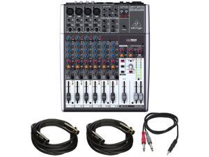 Behringer 12-Input 2-Bus Mixer, XENYX/EQ 1204USB w/ Pro DJ Bundle Behringer 12-Input 2-Bus Mixer, XENYX/EQ 1204USB w/ Pro DJ Bundle